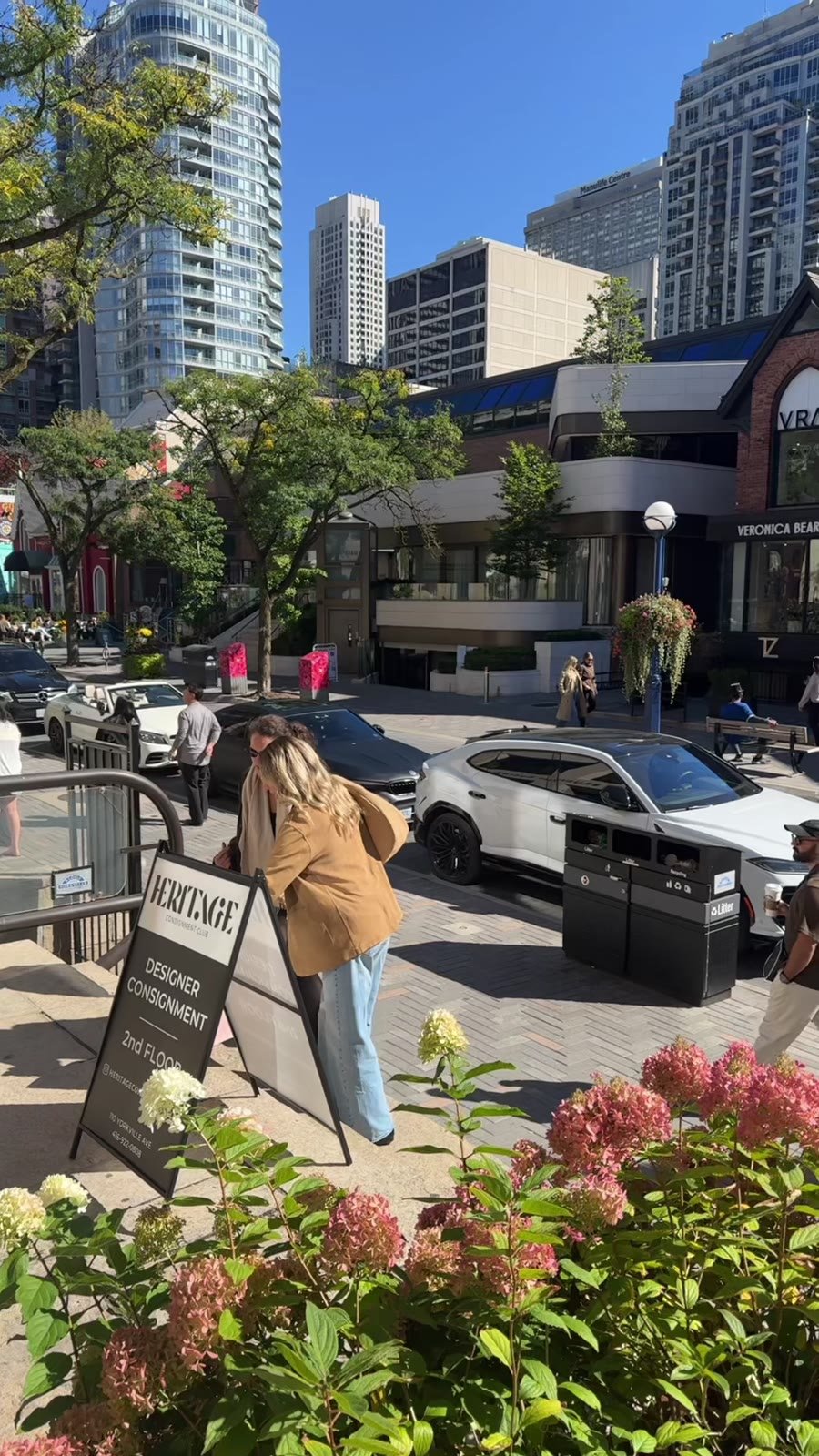 Yorkville Avenue on a sunny day